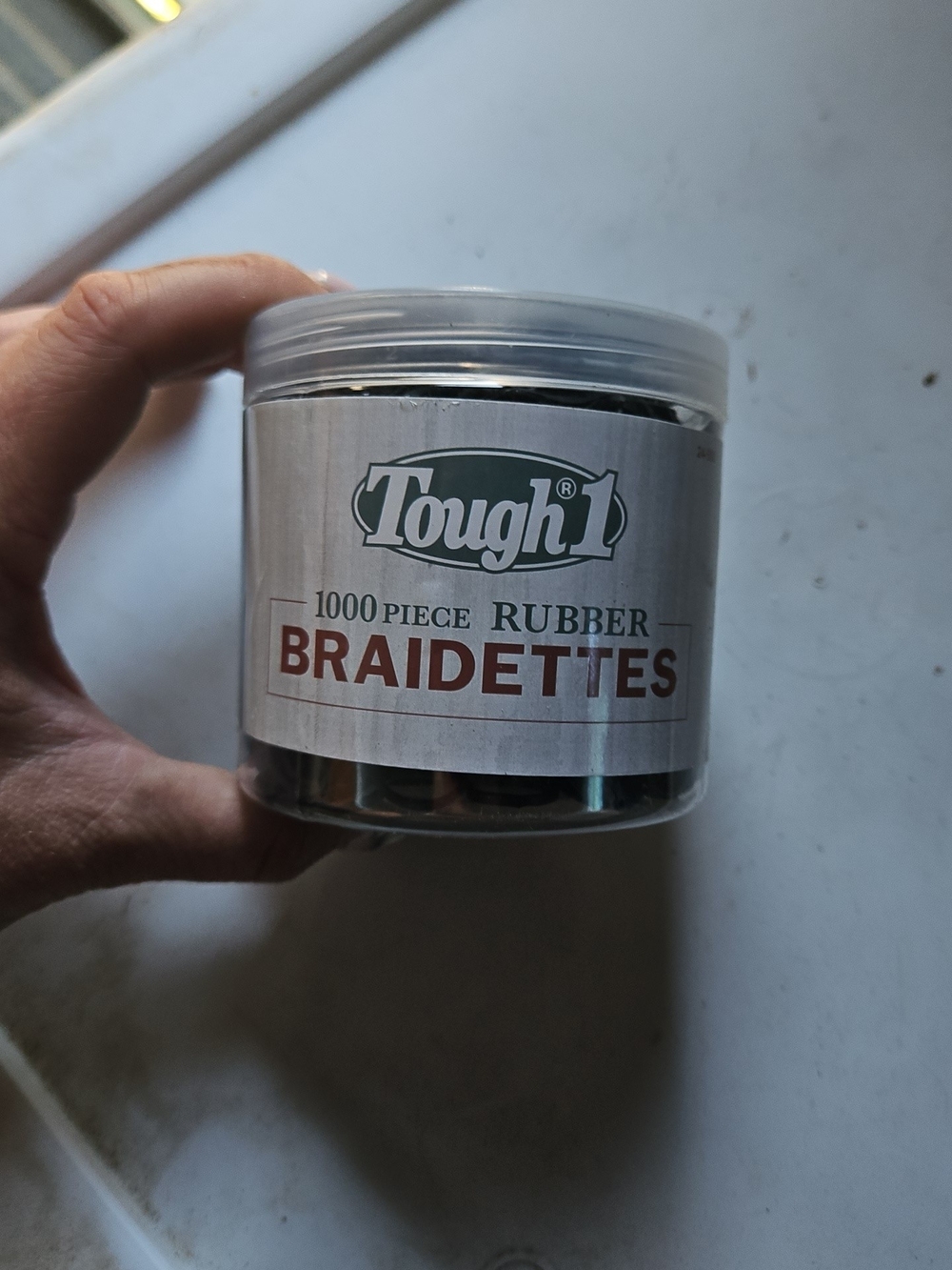 Brown Rubber Braidettes - 1000 Piece Jar